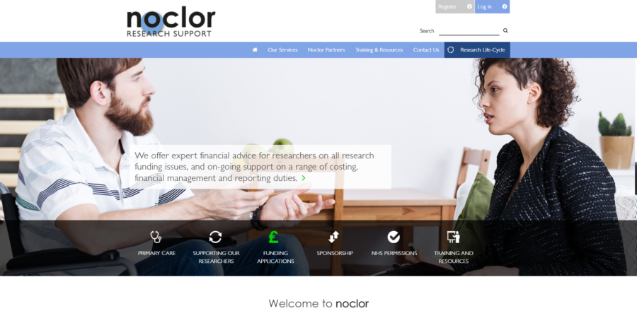 Website for the Research Support Service, Noclor